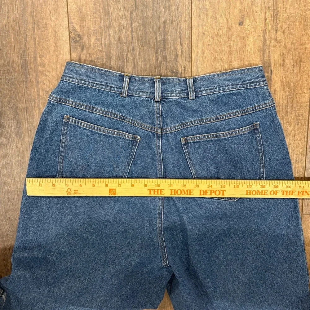Stonebridge Womens Vintage Lace Up Hem-‎ Denim Jeans Size 12 Western Cowgirl